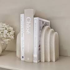 Latest Arrival Brown Marble <b>Bookend</b> With New Ball Design For Luxury Table Decoration And Book Organising - Product Image 3