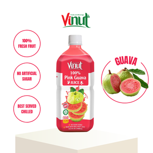 Jugo de Guayaba 100% Natural NFC, 33.8 oz líquidas, 12 Botellas por Caja, Sin Azúcar Añadido, OEM/ODM, Marca Privada - Product Image 1