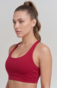 Scoop Neck Sports <b>Bra</b> Women's Yoga Fitness Cross-Over Straps <b>Bra</b> Gym Exercise <b>Bra</b> Women's Yoga Wear <b>Stretch</b> Fit <b>Bra</b> - Product Image 6