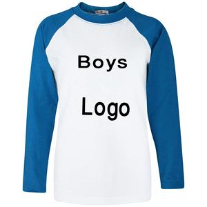 100% coton solide garçon T-Shirt haute qualité poids lourd manches longues conception unie Bangladesh fabricant grande taille Style vierge - Product Image 2