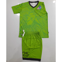 Ensemble uniforme de football sublimé pour homme en maille polyester 140 grammes, maillot et short imprimés, tenue d'équipe