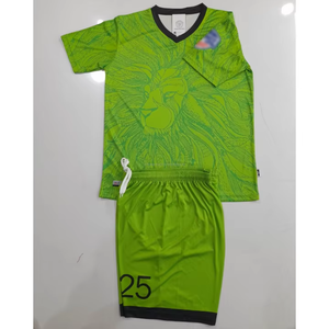 ชุดแข่งขันฟุตบอลแบบกำหนดเอง เสื้อเจอร์ซีย์โพลีเอสเตอร์แห้งเร็ว กางเกงขาสั้น ชุดทีมฟุตบอล รับพิมพ์โลโก้ รับผลิตแบบ OEM ODM รับสั่งซื้อจำนวนมาก - Product Image 2