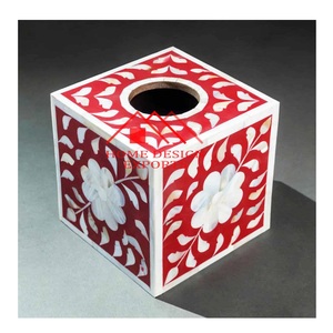 Bone Inlay <b>Tissue</b> Box / Bone Inlay Furniture - Product Image 1