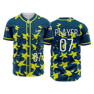 เสื้อเบสบอลผู้ชายแบบกำหนดเอง พิมพ์โลโก้ตามสั่ง แขนสั้น ระบายอากาศ แห้งเร็ว ไซส์ใหญ่ ผ้าโพลีเอสเตอร์ 100% เสื้อซอฟต์บอล - Product Image 6