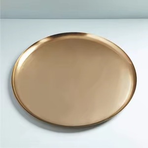 Assiette de présentation ronde élégante en laiton – Base de vaisselle de luxe pour mariage, banquet, restaurant, hôtel, décoration de table - Product Image 6