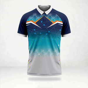 Camiseta de Práctica de Cricket Personalizada, Malla de Poliéster Transpirable, Uniforme Absorbente de Sudor, 100% Poliéster, Secado Rápido, Rendimiento Deportivo - Product Image 1