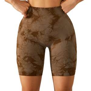 Shorts Deportivos de Yoga para Mujer, Cintura Alta, Efecto Levanta Glúteos, Spandex/Algodón, Elásticos en 4 Direcciones, Venta al Por Mayor 2026 - Product Image 1