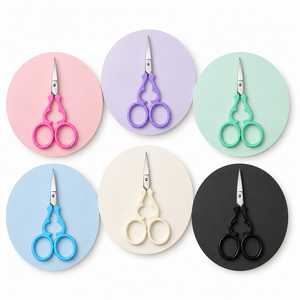Tijeras de bordado personalizadas de acero inoxidable, tijeras para cortar hilo con mango decorativo para costura, manualidades y accesorios de punto. - Product Image 1
