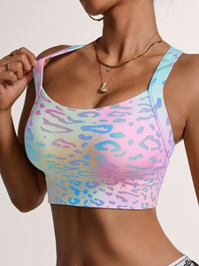 Soutien-gorge de sport sans couture pour femme, léger, respirant, en nylon et élasthanne, ajustement confortable, pour la gym, l'entraînement, le yoga, le fitness, vêtements de sport - Product Image 1