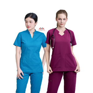 VN FACTORY medical scrub most comfortable/useful beauty salon jumpsuit design nurse uniform hospital white - FMF factory LOW MOQ - Product Image 1