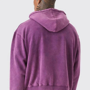 Vente Flash : Sweat à Capuche Personnalisé pour Homme, Pull Décontracté en Coton Uni Effet Délavé pour Hommes et Femmes, Nouvelle Collection Hiver - Product Image 5