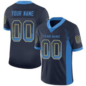 เสื้อฟุตบอลแบบซับลิเมชั่นสั่งทำพิเศษ สไตล์ลำลอง OEM ผ้าโพลีเอสเตอร์ฟลีซ 100% พิมพ์ชื่อทีมและหมายเลข - Product Image 3