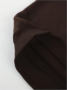 เสื้อฮู้ดดี้โอเวอร์ไซส์สีน้ำตาลล้วนสำหรับผู้ชาย แขนยาว ทรงปกติ สไตล์สตรีทแวร์ สำหรับฤดูใบไม้ร่วงและฤดูหนาว พร้อมบริการพิมพ์ลายดิจิทัลแบบ OEM - Product Image 4