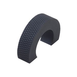 Perilla cilíndrica moleteada de aluminio con diseño flexible, herrajes para gabinetes en latón, oro, oro rosa, acero inoxidable, marrón y negro - Product Image 3