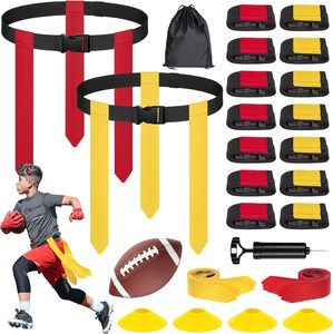 Cross Border Custom Brand Rugby Flag Belt PVC <b>Ribbon</b> Youth Strap Adjustable Length Sports Practice Air Buckle Model AA-ZT-589 - Product Image 1