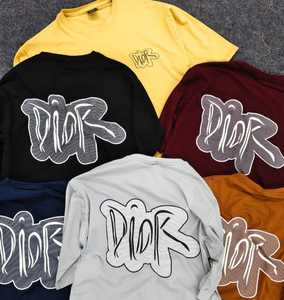 Colección de camisetas de algodón estampadas para hombre |   Camiseta Moderna con Cuello Redondo y Estampado Gráfico |   Ropa Casual de Verano de Lujo con Tacto Suave - Product Image 3