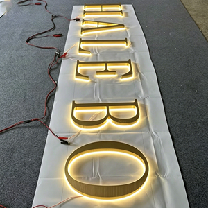 Enseigne Murale LED Lumineuse Personnalisée en Acrylique et Acier Inoxydable 3D – Lettres en Relief pour Boutique, Bureau, Logo d'Entreprise, Signalétique Commerciale - Product Image 3