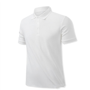 Polo en coton doux tricoté à col boutonné, manches courtes, pour homme, été - Product Image 4