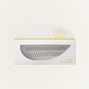 ขนตาปลอมสีดำด้าน Ollio The Classic Individual Eyelashes แบบแพ็คเดี่ยว - Wispy 10 มม. 40 ชิ้น - Product Image 3