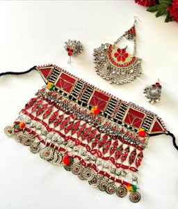 Conjunto de Collar y Pendientes de Acero Inoxidable Chapado en Plata Antigua, Ligero y de Moda, Estilo Vintage para Mujer - Product Image 6