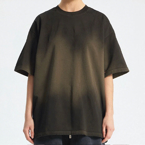 เสื้อยืดแขนสั้นผู้ชายทรงหลวมไซส์ใหญ่ ล้างสีสไตล์สตรีทแวร์ เสื้อยืดโอเวอร์ไซส์แบบฟอกสี รับผลิตเสื้อยืดพร้อมสกรีนโลโก้ตามแบบสำหรับผู้ชาย - Product Image 6