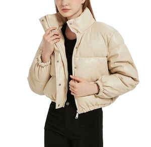 <b>Womens</b> Lightweight Streetwear Solid Stand Plus Size Puffer <b>Jacket</b> Quilted Cotton Filled Winter Coat Warm <b>Packable</b> Outerwear - Product Image 1