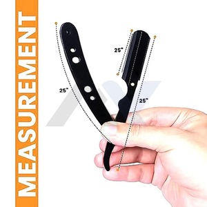 Top Selling Professional Barber <b>Swing</b> Lock Razor High Quality Stainless Steel Cut Throat Shavette Six Blade Face Shaving Groom - Product Image 3