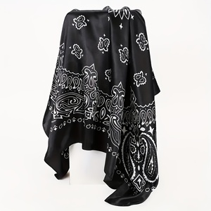 Écharpes carrées en satin effet soie personnalisées, fabriquées en usine, pour femmes, foulards de cou et bandanas – Offre spéciale - Product Image 3