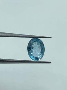Aigue-marine naturelle, pierre précieuse de haute qualité, bleu ciel, taille ovale, 1,35 carats, 6x8mm, export, pierres brutes, fourniture d'usine, nouvelle arrivée, fait main - Product Image 2