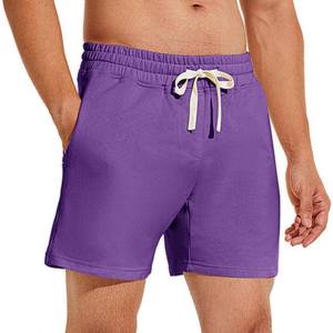 Shorts d'entraînement décontractés en toile pour hommes, prix d'usine, couleur unie, écologiques, séchage rapide, respirants, avec cordon de serrage, tailles et couleurs personnalisables - Product Image 6