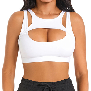 Cómodo sujetador deportivo para mujer con alta sujeción, material elástico, diseño sin costuras y construcción transpirable en venta. - Product Image 1