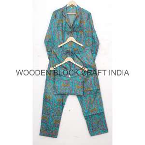 Conjunto de Pijama de Algodón Cómodo para Mujer, Estampado a Mano, Ropa de Dormir, Vestido para Damas de Honor, Tallas Incluidas hasta 5XL para Adultos - Product Image 6