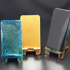 Luxury Epoxy Resin Phone <b>Stand</b> Handmade Mobile Holder Desk <b>Stand</b> for Office Home Decoration Craftera Exports - Product Image 5