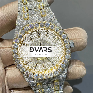 Montre-bracelet automatique Victory Premium en acier inoxydable avec diamant Moissanite couleur D VVS1 et verre saphir, élégante et mécanique - Product Image 1