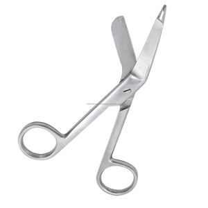 Ciseaux à pansements Lister 4,5 pouces, chirurgicaux, en acier inoxydable pur, kit d'instruments de soins infirmiers et de premiers secours, certifiés CE, qualité médicale, durables - Product Image 2