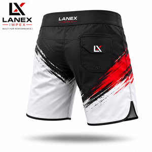 Custom Men’s Abstract Brush Stroke Board Shorts Quick Dry <b>Surf</b> Swim Trunks 4-Way Stretch Beachwear Water Sports Shorts OEM ODM - Product Image 2
