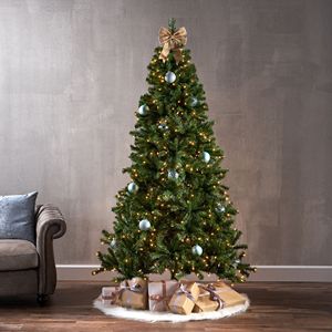 7 ft <b>Hinged</b> Artificial Christmas Tree with 500 <b>Lights</b> and 1110 Branch Tips - Product Image 1