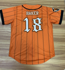 Gran Oferta personalizada 100% poliéster Raglan béisbol Jersey transpirable botón abajo camisa - Product Image 2