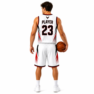 Conjunto de Uniforme de Baloncesto Sublimado Personalizado, Jersey y Pantalones Cortos de Poliéster Transpirable de Secado Rápido, Ropa Deportiva Profesional con Logotipo - Product Image 5