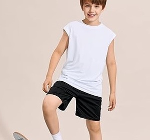 Camisetas sin mangas con capucha 100% algodón para hombre OEM, camisetas de gimnasio sin mangas transpirables con logo personalizado, chaleco RTS, camiseta sin mangas para niños para entrenamiento - Product Image 2