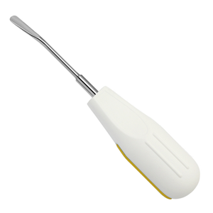 Luxating Elevator Curved 5mm <b>Silicone</b> Handle Dental Extraction Instrument Stainless Steel Root Elevator Atraumatic <b>Tool</b> - Product Image 3