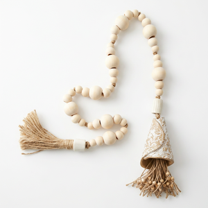 Handmade Beaded Garland Wholesale, Custom Bead Garland, <b>Boho</b> <b>Home</b> <b>Decor</b>, Rustic Farmhouse Decoration, Bulk OEM ODM Supplier - Product Image 2