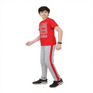 Children Printed Animal Casual Boys <b>Pants</b> Tshirt Jersey Short Sleeve 100% Cotton Eco-Friendly Breathable Summer India Wholesale - Product Image 1