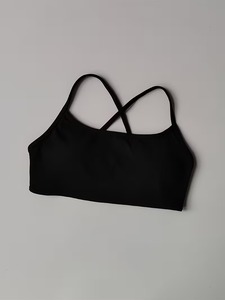 Criss Cross Back Sports <b>Bra</b> Women Strappy Yoga Crop Top <b>Open</b> Back Padded Gym Workout Fitness Activewear Camisole Tank - Product Image 5