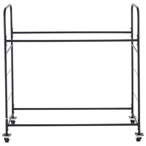Carrello porta pneumatici in acciaio a 2 ripiani per garage, per stoccaggio ruote pesanti - Product Image 6