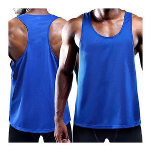 Camiseta sin Mangas Amarilla para Hombre, Modelo 2026, Más Vendida, Color Sólido, Tejida, Cuello Redondo, Secado Rápido, Estilo Deportivo, Compresión - Product Image 6