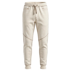 Men's Cotton Sweatpants Mid Rise Elastic Waist Drawstring Joggers Stonewashed Casual <b>Summer</b> <b>Pants</b> with Side Pockets - Product Image 1