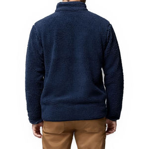High Street Design Men's Sherpa Fleece <b>Jackets</b> 100% Fleece Fabric Long Sleeve Front Pocket Regular Fit Zipper Style Men's <b>Jacket</b> - Product Image 2