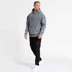 Sweat-shirt à capuche pour homme, coupe classique, 100% polyester, polaire, écologique, séchage rapide, gris, hiver, décontracté, streetwear - Product Image 1