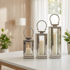 Wholesale Home & Garden Decorative Stainless Steel Handmade Classical Candle <b>Lanterns</b> - Product Image 1
